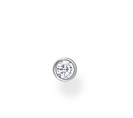 Thomas Sabo Round CZ Silver Single Ear Stud - MococoThomas SaboH2136 - 051 - 144051245491531Earrings