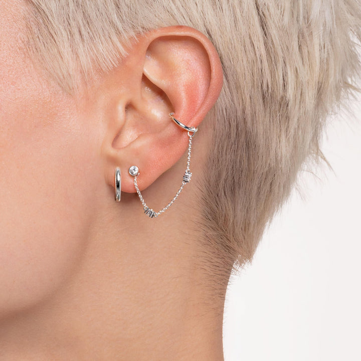 Thomas Sabo Round CZ Silver Single Ear Stud - MococoThomas SaboH2136 - 051 - 144051245491531Earrings