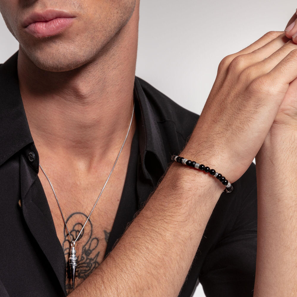 Thomas Sabo Silver and Black Lucky Charm Bracelet - MococoThomas SaboA1924 - 704 - 11 - L15,54051245453522Bracelets