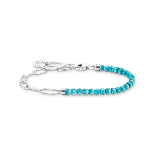 Thomas Sabo Silver and Turquoise Fine Charm Bracelet - MococoThomas SaboA2099 - 404 - 17 - L144051245550757Bracelets