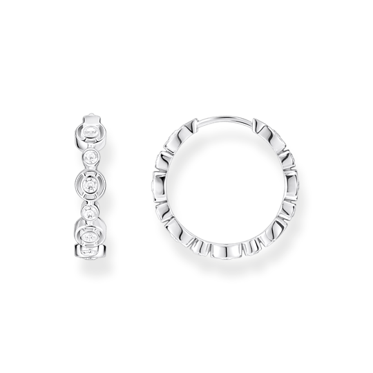 Thomas Sabo Silver Circle CZ Hoop Earrings - MococoThomas SaboCR714 - 051 - 144051245546149Earrings
