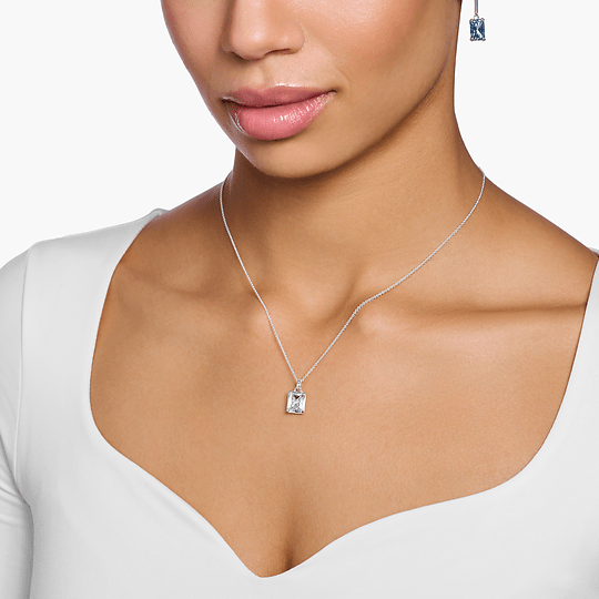 Thomas Sabo Silver Clear CZ Pendant Necklace - MococoThomas SaboKE1964 - 051 - 14 - L45V4051245548518Necklaces