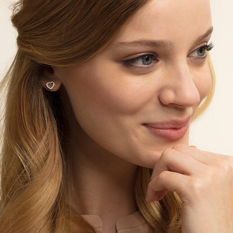 Thomas Sabo Silver CZ Open Heart Stud Earrings - MococoThomas SaboH1945 - 051 - 144051245314298Earrings