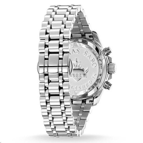 Thomas Sabo Silver Divine Chrono Stainless Steel Watch - MococoThomas SaboWA0253 - 201 - 201 - 38 mm4051245219784Watches and Accessories