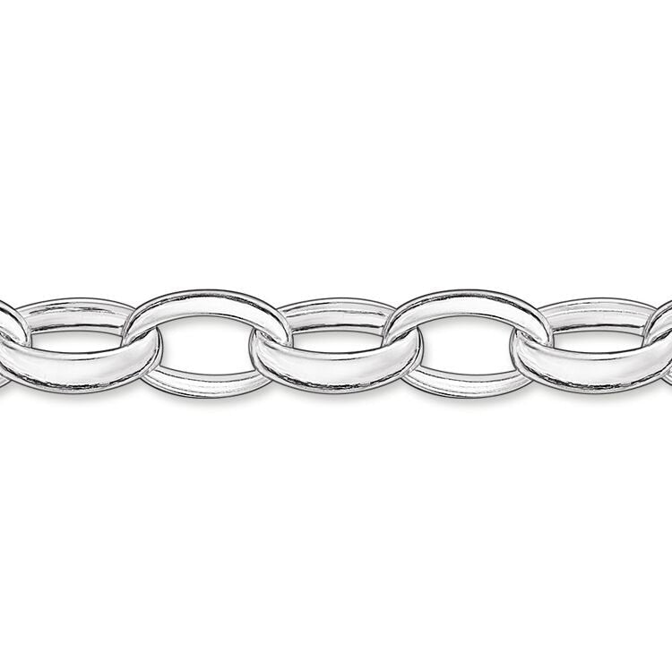 Thomas Sabo Silver Large Link Charm Club Bracelet Small - MococoThomas SaboX0032-001-12-S9120700889284Bracelets