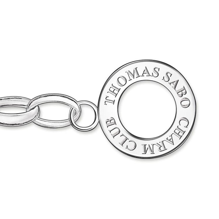 Thomas Sabo Silver Medium Link Charm Club 17cm Bracelet - MococoThomas SaboX0031-001-12-M9120700885941Bracelets