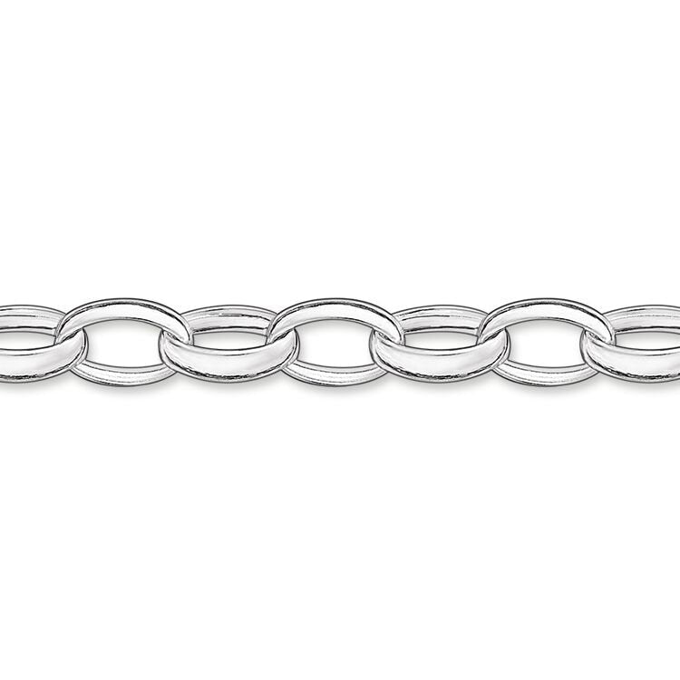Thomas Sabo Silver Medium Link Charm Club 17cm Bracelet - MococoThomas SaboX0031-001-12-M9120700885941Bracelets
