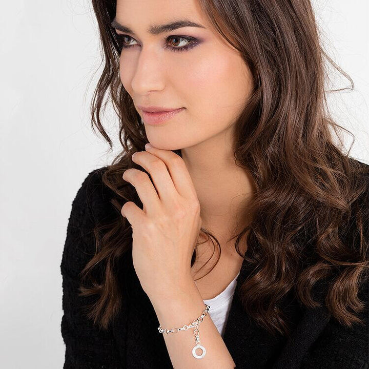 Thomas Sabo Silver Medium Link Charm Club 17cm Bracelet - MococoThomas SaboX0031-001-12-M9120700885941Bracelets