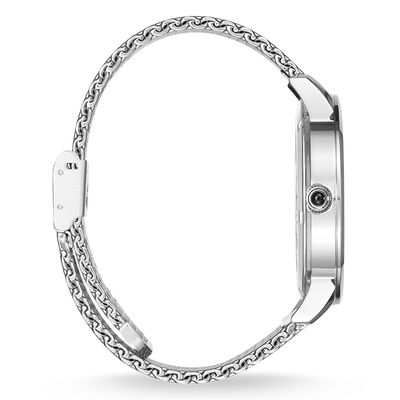 Thomas Sabo Silver Men's Mesh & Black Dial Rebel Spirit Watch - MococoThomas SaboWA0152 - 201 - 203 - 42 mm3592200027616Watches and Accessories