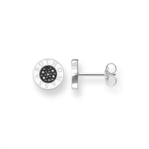Thomas Sabo Silver Round Black CZ Stud Earrings - MococoThomas SaboH1547 - 051 - 119120700908169Earrings