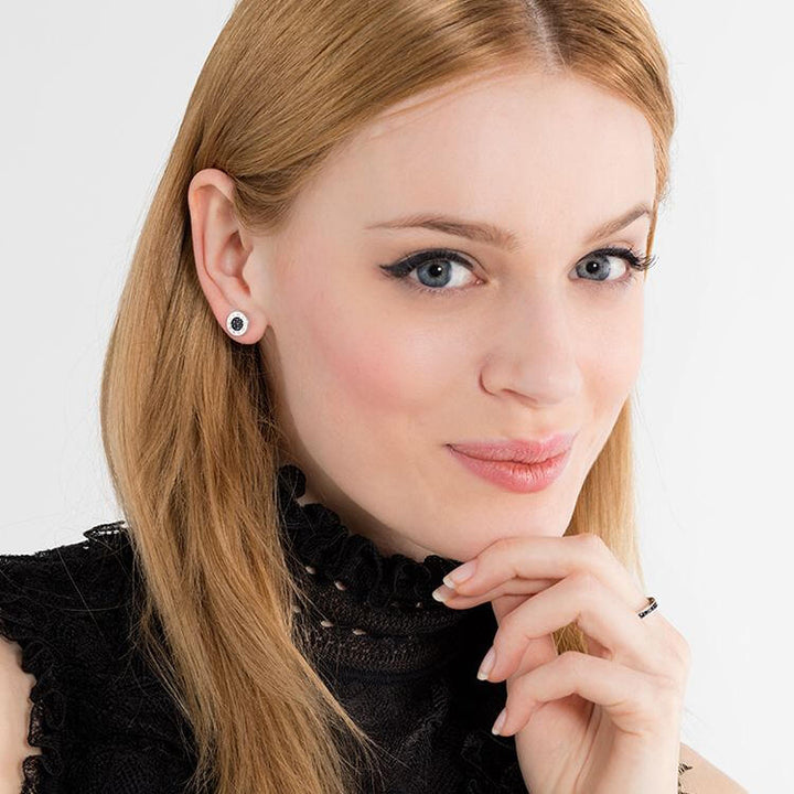 Thomas Sabo Silver Round Black CZ Stud Earrings - MococoThomas SaboH1547 - 051 - 119120700908169Earrings
