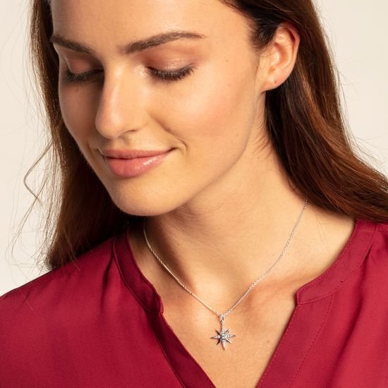 Thomas Sabo Silver Royalty CZ Star Necklace - MococoThomas SaboKE1825 - 643 - 14 - L45v4051245397574Necklaces