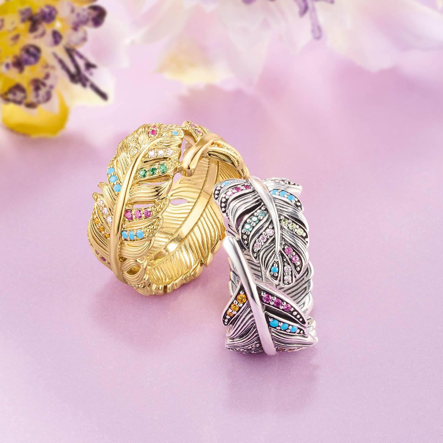 Thomas sabo feather ring deals