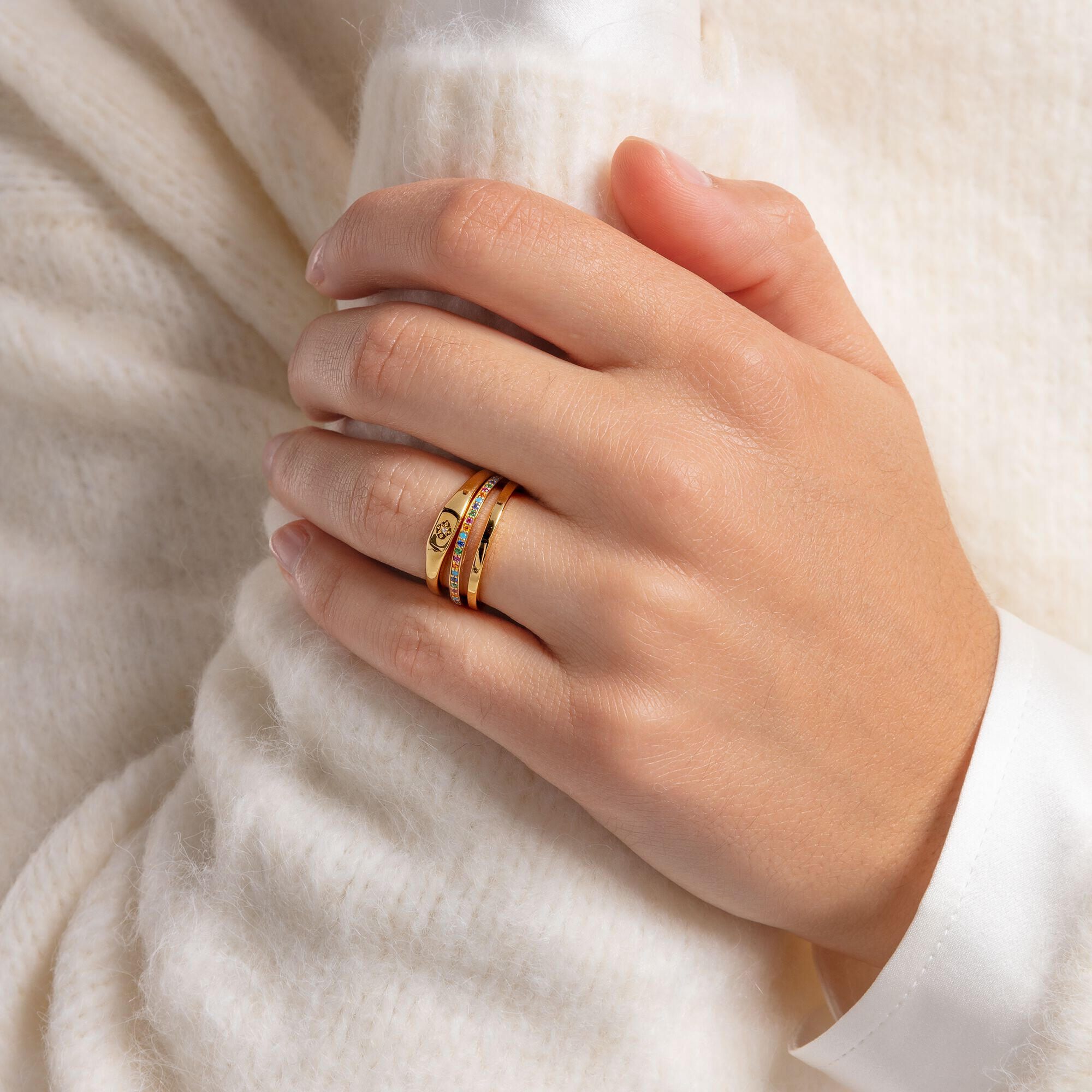 Thomas sabo gold rings hotsell