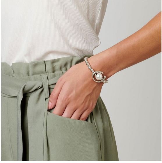 UNOde50 Silver Another Round, oh oh oh Pearl Bracelet - MococoUNOde50PUL1358BPLMTL0L9912519110011Bracelets