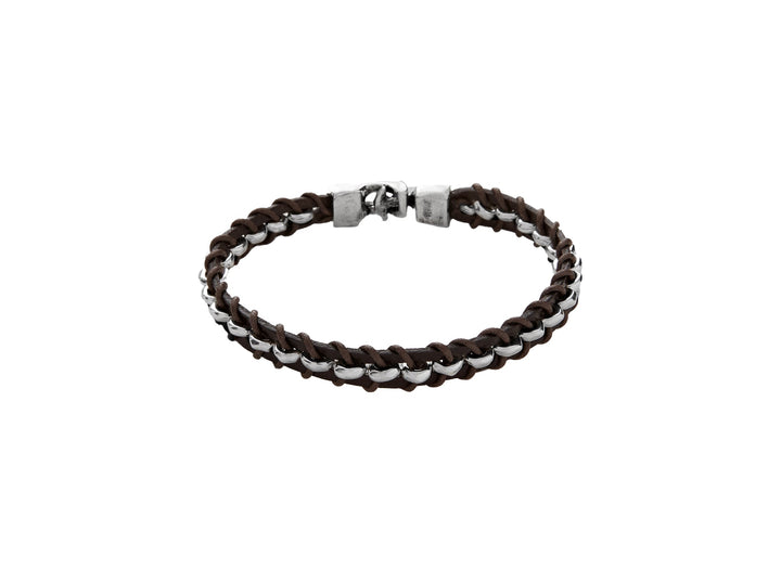 UNOde50 Silver Authentic Brown Leather Bracelet - MococoUNOde50PUL1605MARMTL0L8435302448960Bracelets