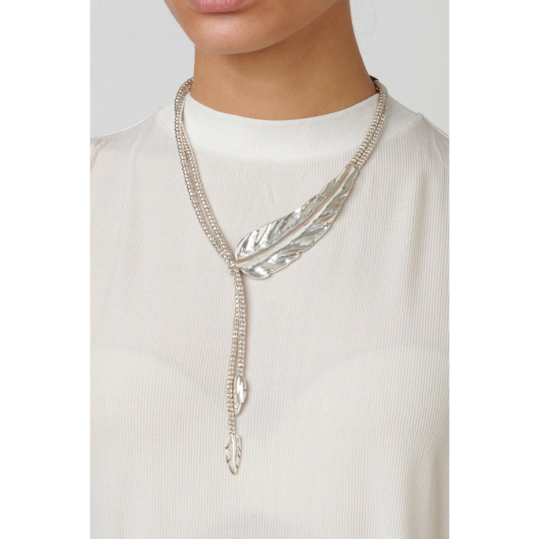 UNOde50 Silver Feather Necklace - MococoUNOde50COL1306MTL0000U9910854080011Necklaces