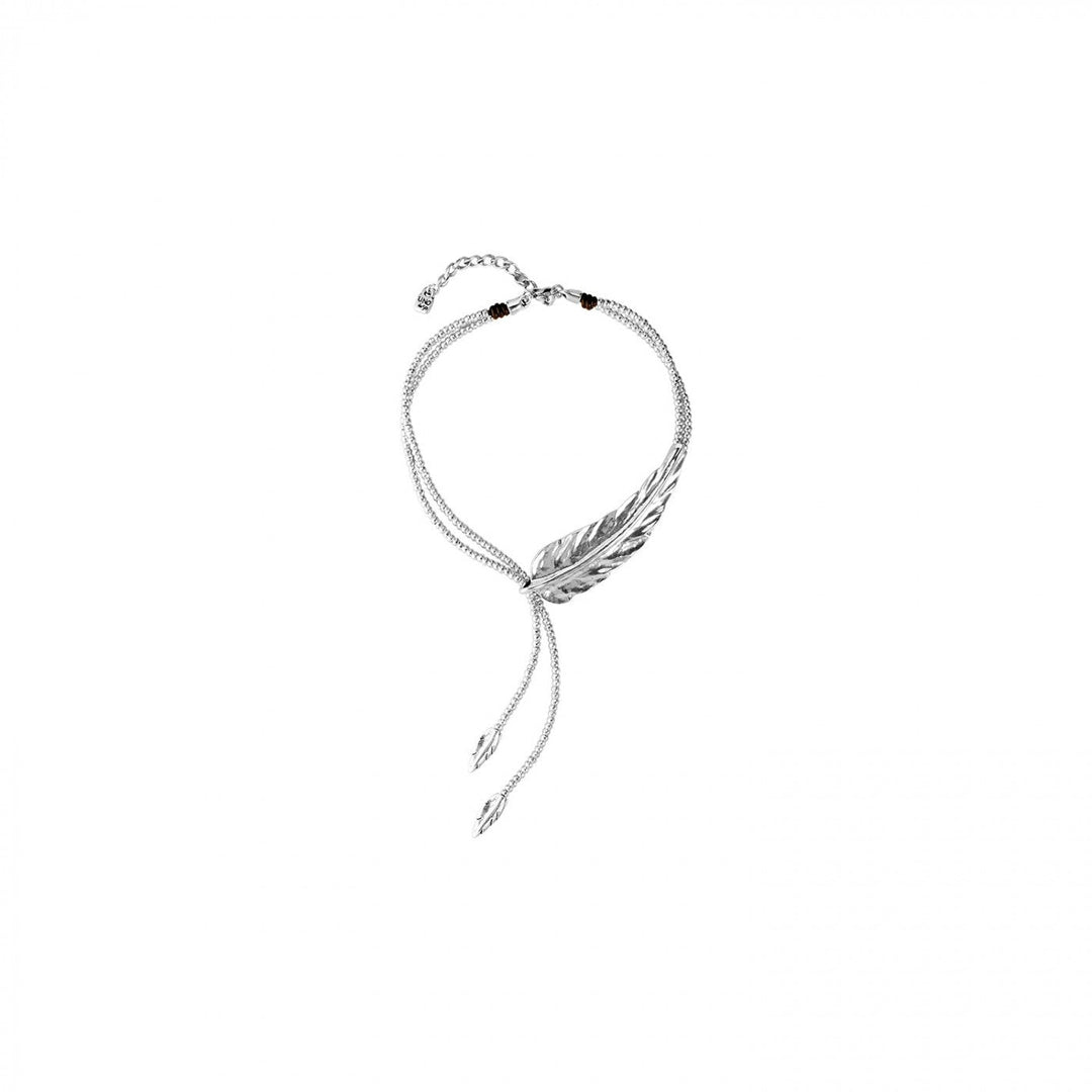 UNOde50 Silver Feather Necklace - MococoUNOde50COL1306MTL0000U9910854080011Necklaces