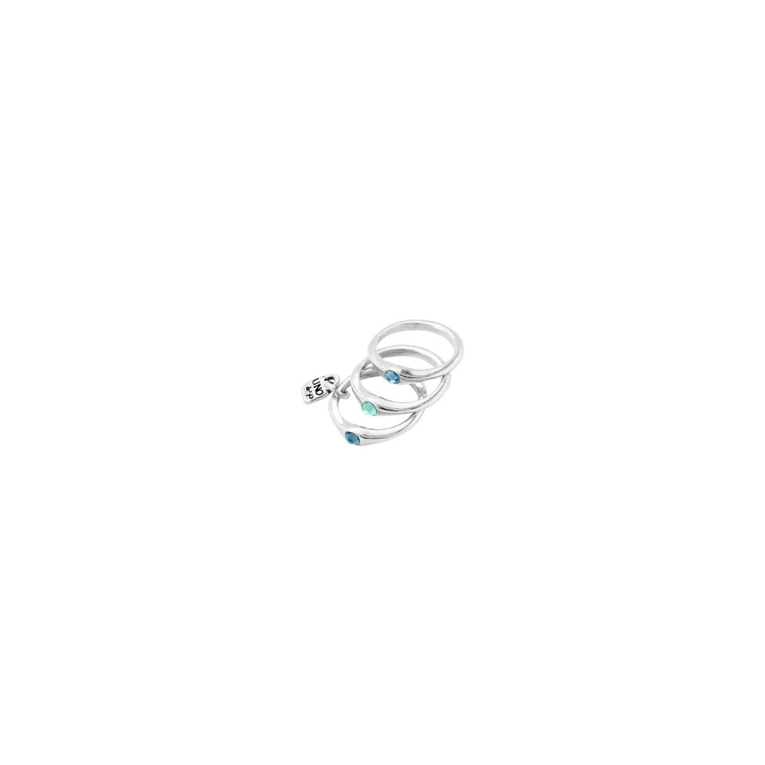 UNOde50 Silver Happy Blue Ring - MococoUNOde50ANI0678AZUMTL158435302466667Rings