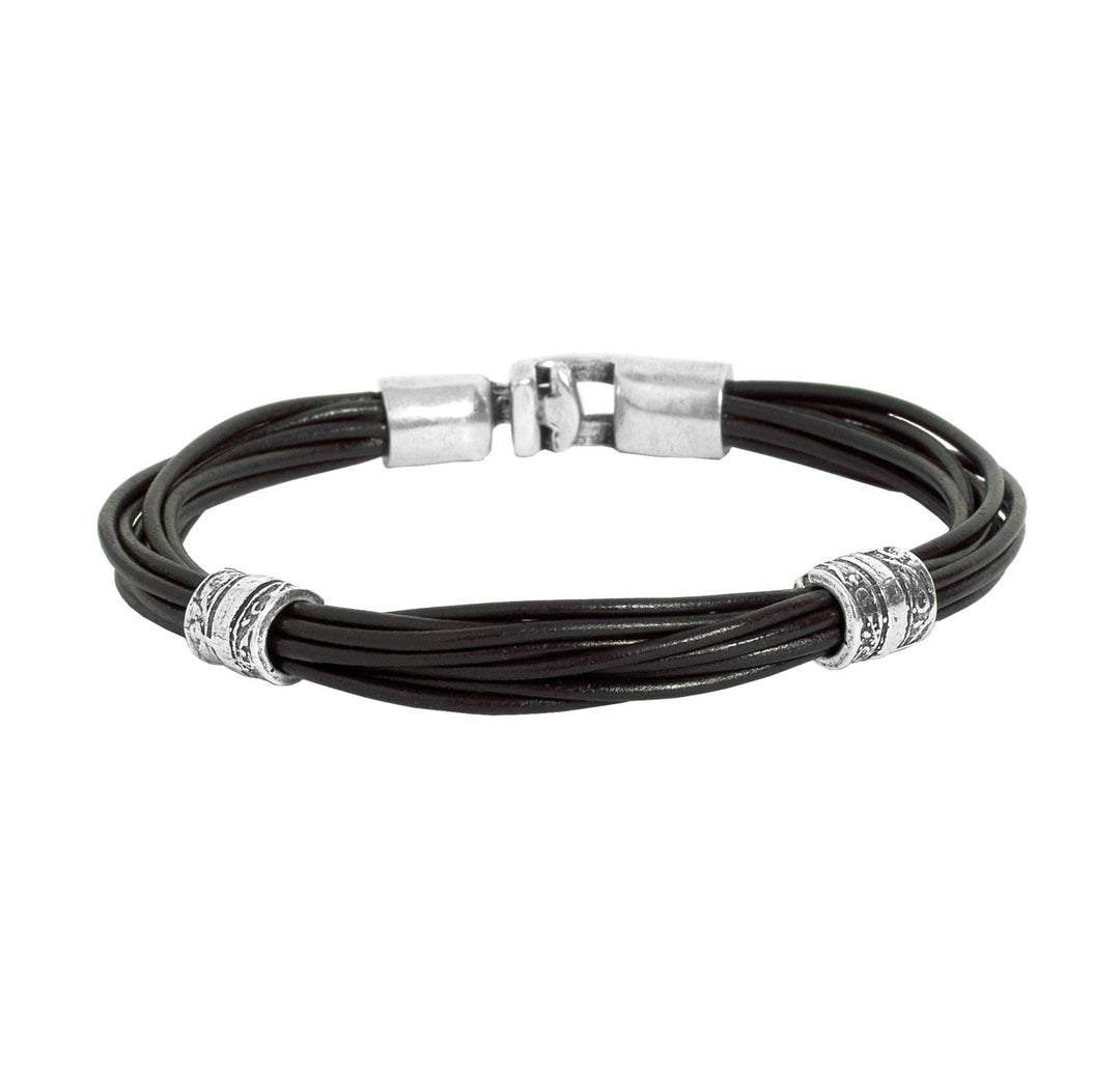 UNOde50 Silver Nemo Brown Leather Bracelet - MococoUNOde50PUL0551MAR000XL8435302408650Bracelets
