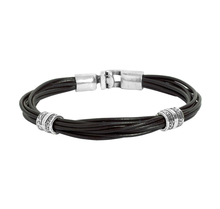 UNOde50 Silver Nemo Brown Leather Bracelet - MococoUNOde50PUL0551MAR000XL8435302408650Bracelets