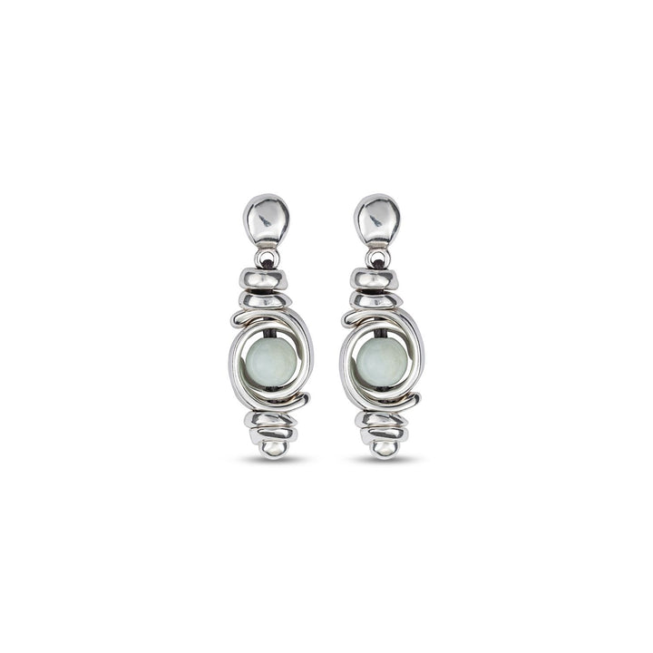 UNOde50 Silver Planets Amazonite Earrings - MococoUNOde50PEN0816AZUMTLOU8435302473177Earrings