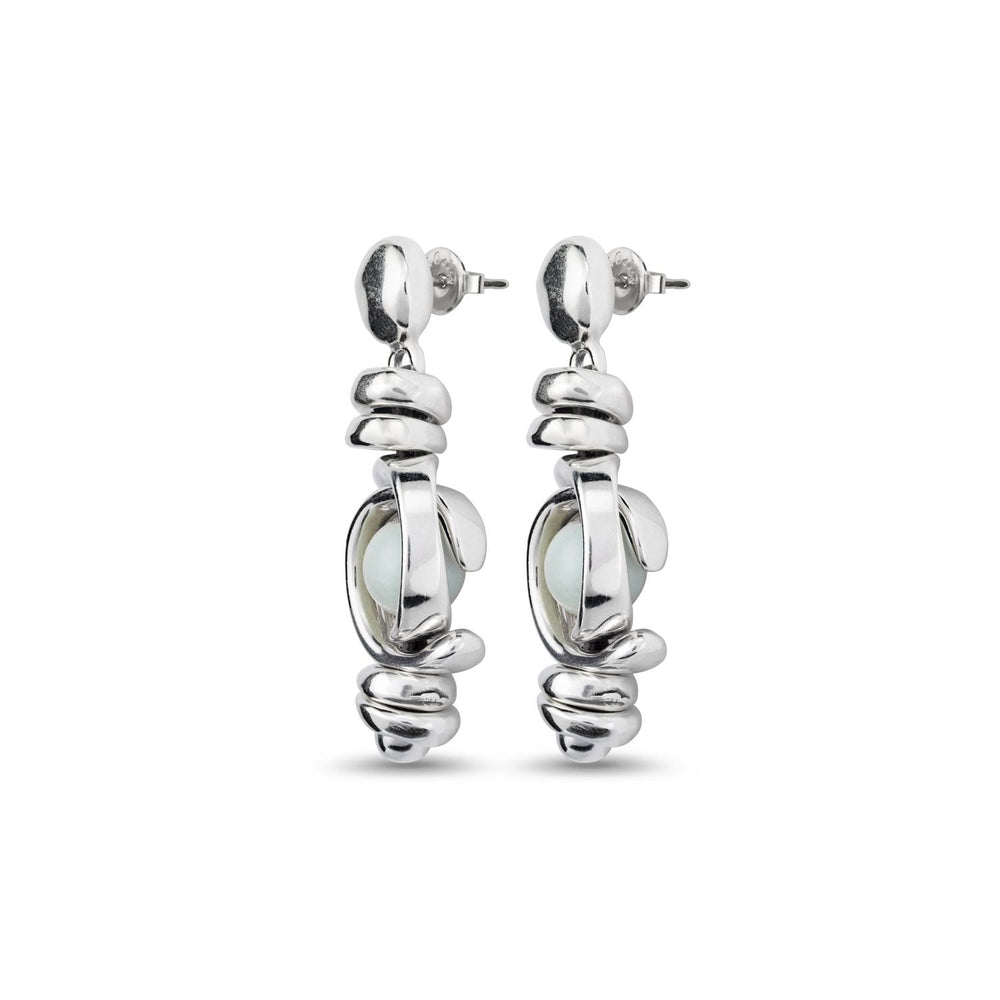 UNOde50 Silver Planets Amazonite Earrings - MococoUNOde50PEN0816AZUMTLOU8435302473177Earrings