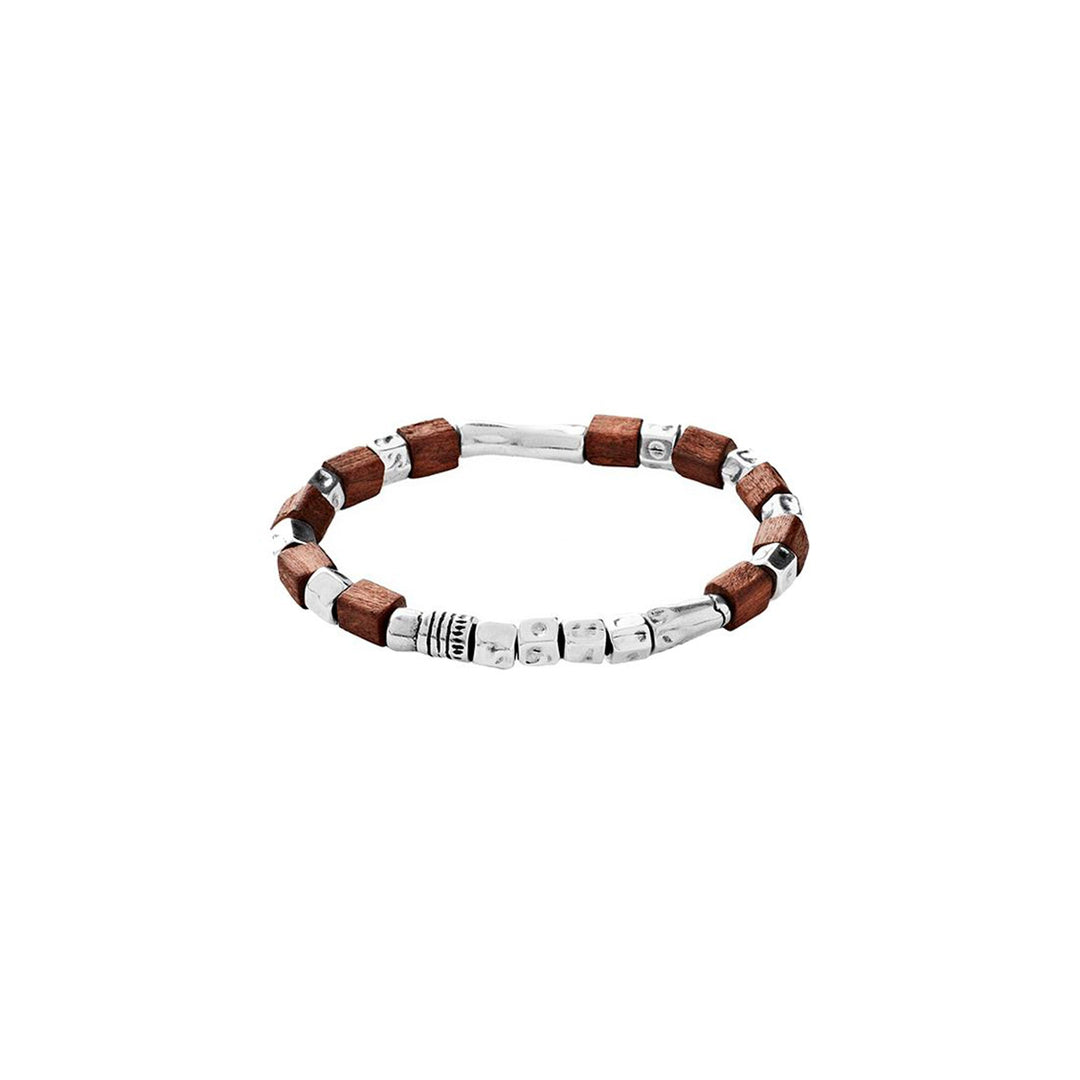 UNOde50 Silver Wooden Bracelet - MococoUNOde50PUL1635MARMTL0L9913320110011Bracelets